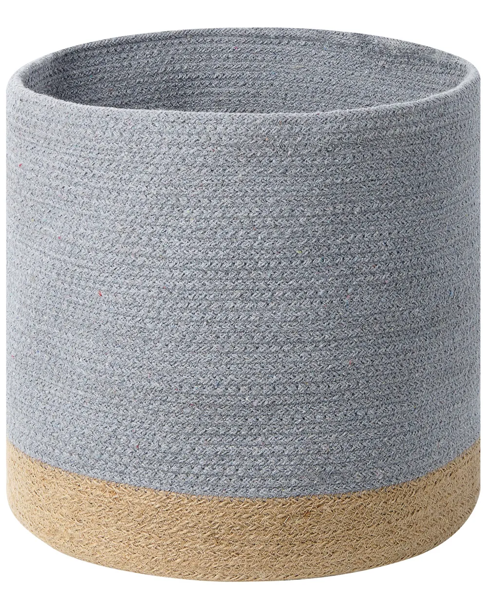 Aufbewahrungskorb 3er Set BASIMA Baumwolle Grau_846445
