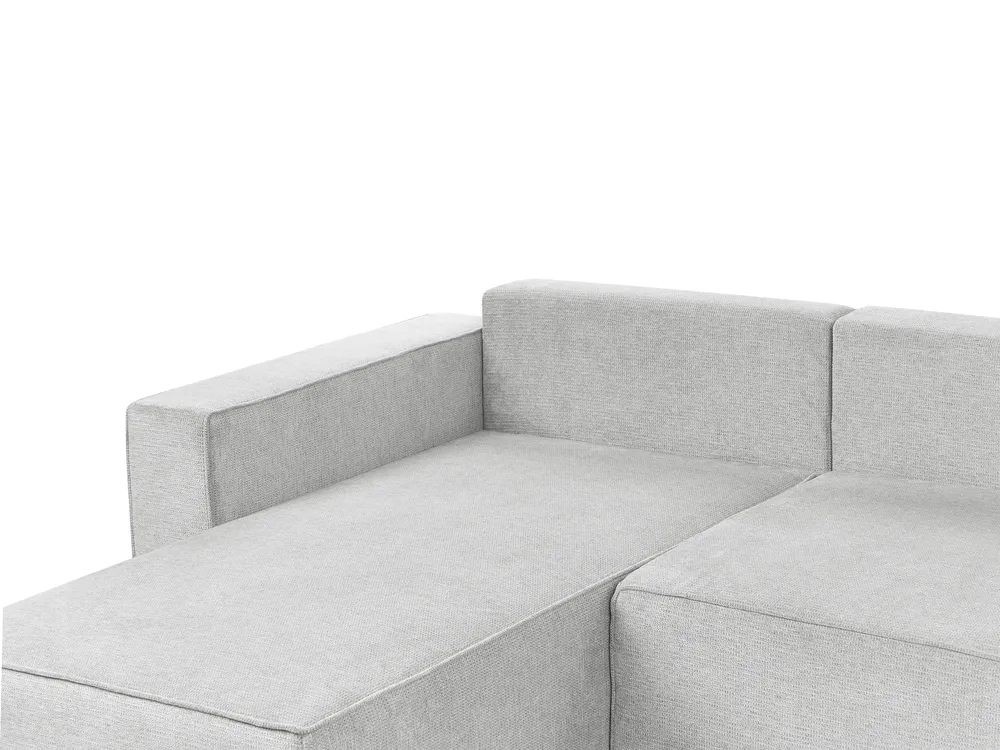 U-Shape Sofa Bed 4 Seater VATNE with Storage Fabric Grey_950580