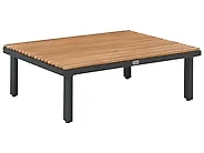 Garden Lounge Set with Table 5 Seater FIVIZZANO Acacia Wood Dark Grey_1161097