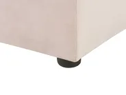 Wasserbett mit Stauraumbank NOYERS Samtstoff Pastellrosa 160 x 200 cm_915116