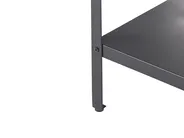 Outdoor-Küche 4er Set mit Spüle VILAMA Schwarz Metall_872636