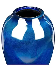 Flower Vase OCANA 37 cm Ceramic Dark Blue_847861