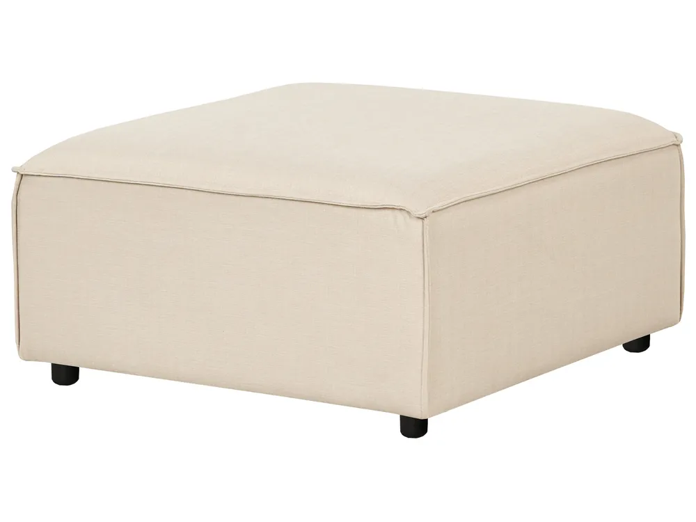 Modular Corner Sofa 2 Seater ARDAL with Ottoman Fabric Beige Right Hand_947836