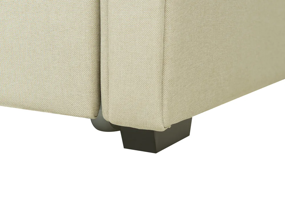 Ausziehbett Stoff LIBOURNE 80 x 200 cm Beige_770640