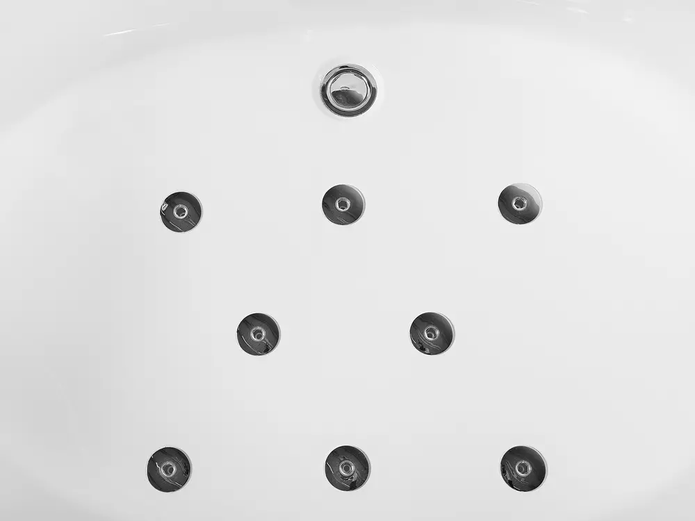 Corner Hot Tub with LED MANGLE 1870 x 1360 mm White_802824