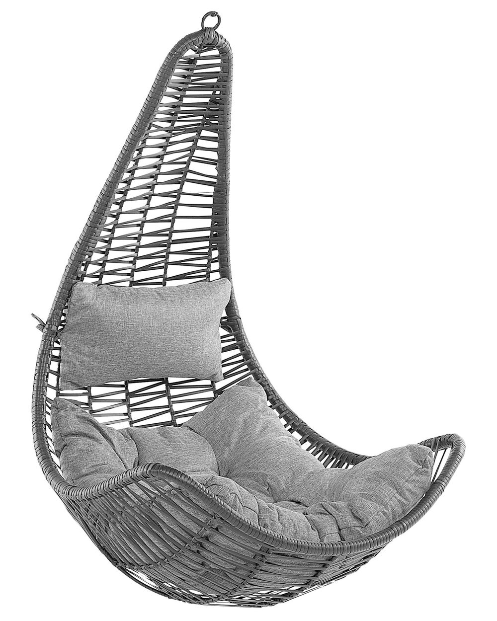 Hängesessel ATRI II Polyrattan Schwarz