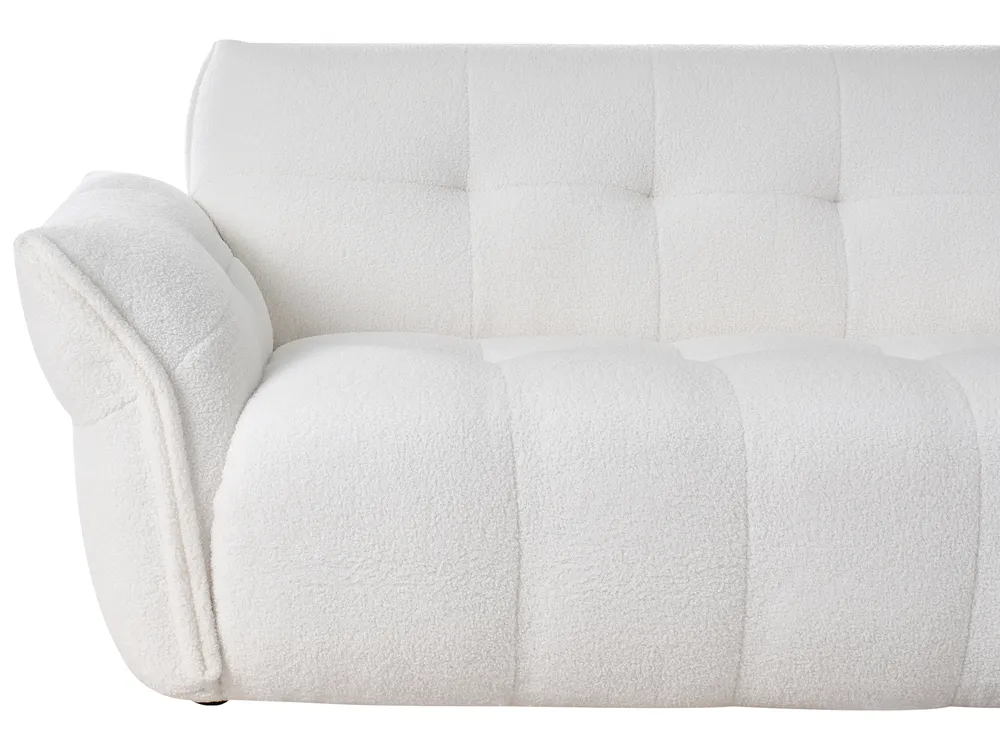 Sofa 2 Seater HALBA Boucle White_1002543