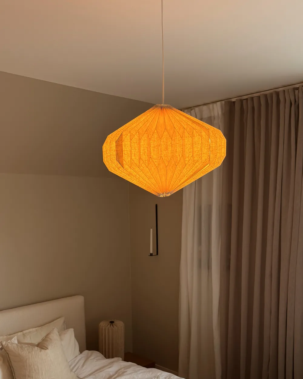 Hängeleuchte VISMAN Baumwolle Beige_1064470