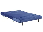 Sofa Bed 2 Seater VESTFOLD Velvet Navy Blue_808699