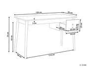 Schreibtisch FENESTRA 120 cm 50 cm Hellbraun / Weiß_1068881