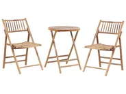 Bistro Set klappbar SAVELLETRI Bambus Braun_838122