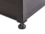 Aufbewahrungsbox CAMPALTO 123 cm 60 cm Metall Dunkelbraun_937899