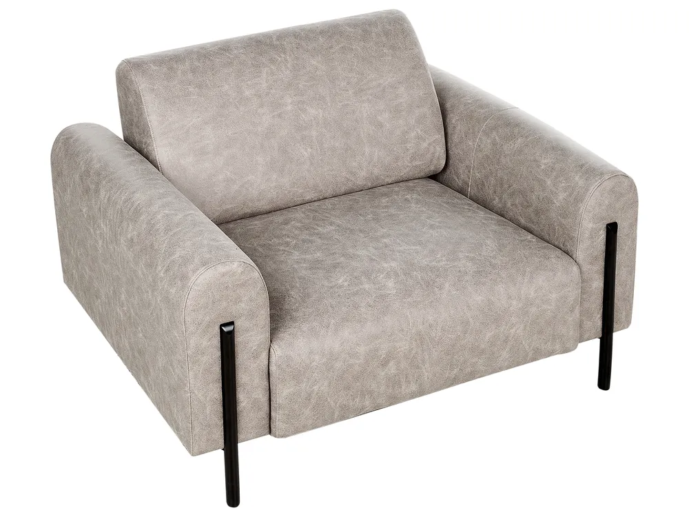 Sofa Set 4-Sitzer ASKIM Stoff Hellgrau_917639