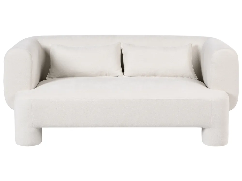 Sofa Set 6-Sitzer HOGBO mit Ottomane Stoff Weiß_1050041
