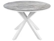 Gartenmöbel Set 4-Sitzer MALETTO/TAVIANO inkl. Kissen Metall Marmor Optik Grau_923065