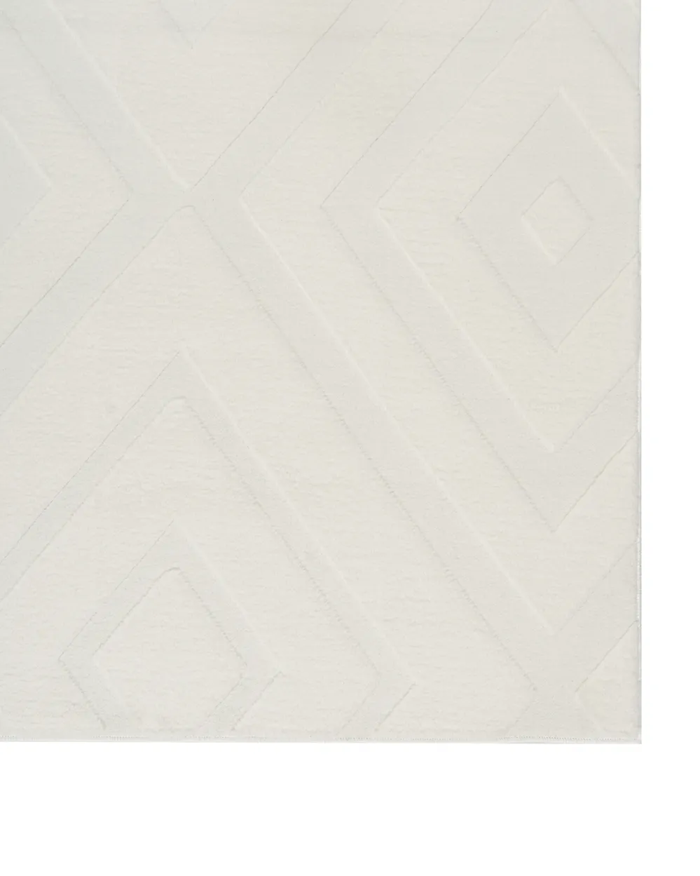 Teppich BORAH Cremeweiß 160 x 160 cm_1107475