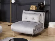 Sofa Set 3-Sitzer VESTFOLD Samtstoff Grau_808933