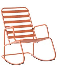 Garten-Schaukelstuhl TURI Metall Orange_1020974
