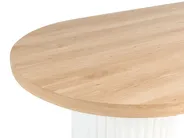 Dining Table SHERIDAN Light Brown/ White 180 cm 90 cm_976043