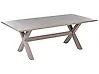 Garden Dining Table CASCAIS 200 cm 105 cm Metal Taupe