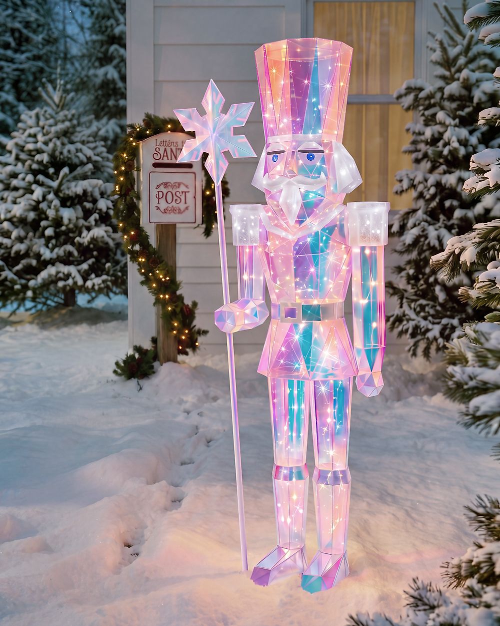 Décoration extérieure LED KINNULA 152 cm Casse-noisette Multicolore
