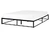 Bed Metal VIRY 160 x 200 cm (EU King Size) Black