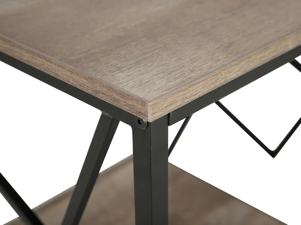 Beistelltisch FORRES Braun / Schwarz_726095