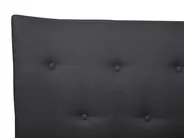 Bett mit Lattenrost Stoff SAVERNE 180 x 200 cm Dunkelgrau_708212