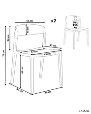 Esszimmerstuhl 2er Set SOMERS Mintgrün_873419