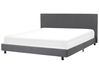 Wasserbett Stoff ALBI 180 x 200 cm Grau