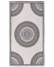 Outdoorteppich NELLORE Grau 80 x 150 cm_992381