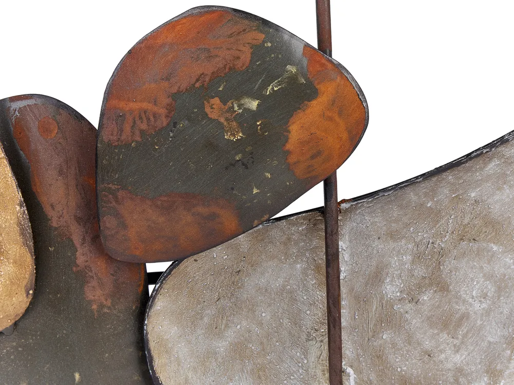 Wall Decor COBALT Metal 50 cm Brown_843761