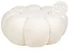 Pouf BEAUFORT Bouclé Cremeweiß