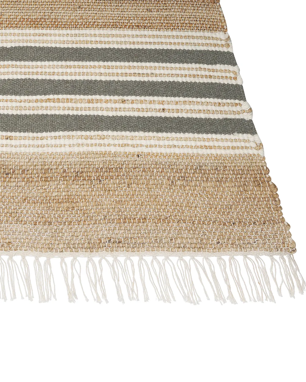 Teppich MIRZA Grau 80 x 150 cm Jute_847318
