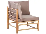 Garden Lounge Set with Table 5 Seater CERRETO Bamboo Taupe_908909