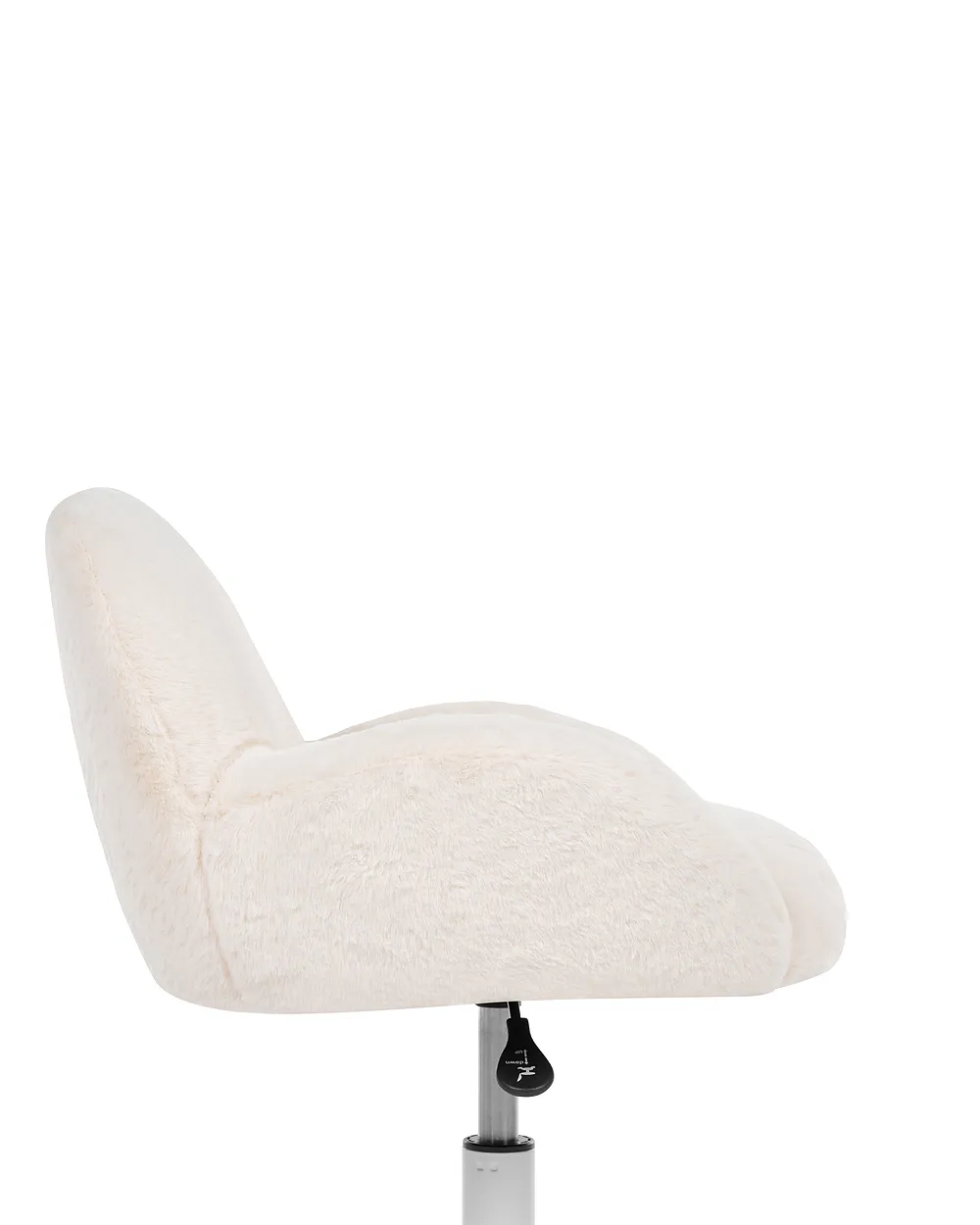 Chaise de bureau JUBBI Fourrure synthétique Blanc cassé_1163881