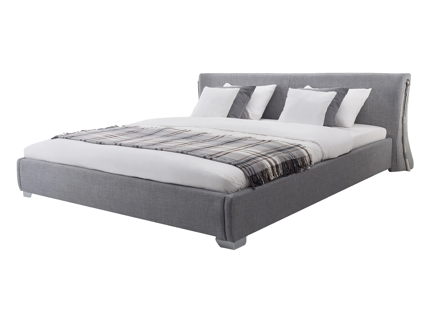 Waterbed Fabric PARIS 140 x 200 cm (EU Double) Grey_757298