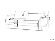 Sofa 3-Sitzer SAVALEN Bouclé Weiß_964493