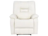 Sofa Set manuell verstellbar 4-Sitzer BERGEN Kunstleder Weiß_1064748