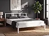 Bed Pine Wood VANNES 140 x 200 cm (EU Double) White