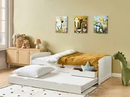 Ausziehbett Kiefernholz PETIVILLE 90 x 200 cm Weiß_939667