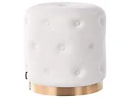 Pouffe CARROLLTON Velvet Off-White_1190362