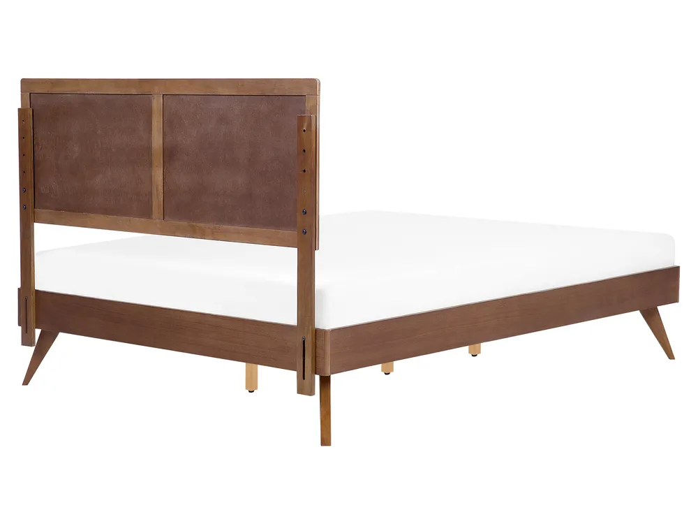 Bed ISTRES 160 x 200 cm (EU King Size) Dark Ash Wood_727923