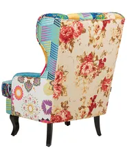 Wingback Chair MOLDE Fabric Blue_884406