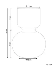 Blumenvase THETIDIO 26 cm Glas Violett_838300