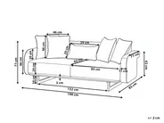 Sofa 3-Sitzer SVANEK Stoff Cremeweiß_1061538