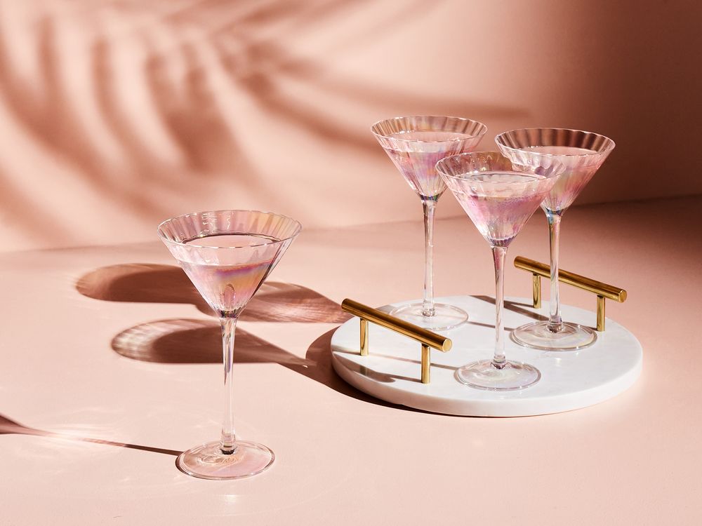 Martini Gläser 4er Set MORGANITE 220 ml Transparent