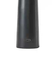 Kabellose LED Tischlampe LEVIRA mit Dimmer Metall Schwarz_940538