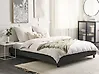 Bett ohne Kopfteil Stoff ROANNE 180 x 200 cm Grau
