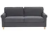Sofa 3-Sitzer RONNEBY Samtstoff Dunkelgrau